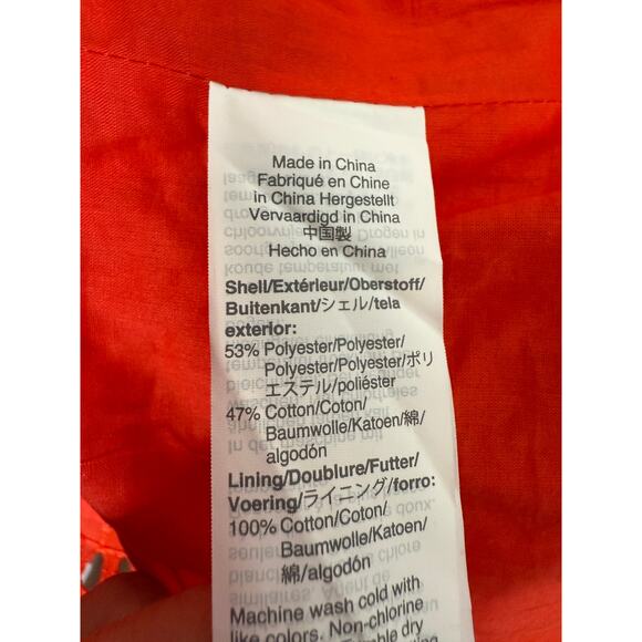 J. Crew Embroidered Eyelet Long Bell Sleeves Sheath Mini Dress Lined 16 Red - Picture 10 of 15